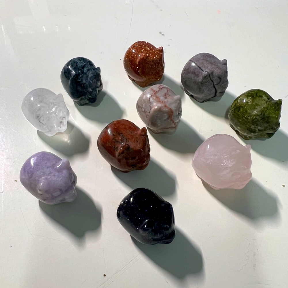 Semi Precious Stone Pigs